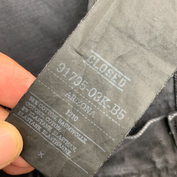 Closed Jeans Size 28 The Original Product Arizona Stretch Moto Ankle Zip Jeans - Picture 13 of 16